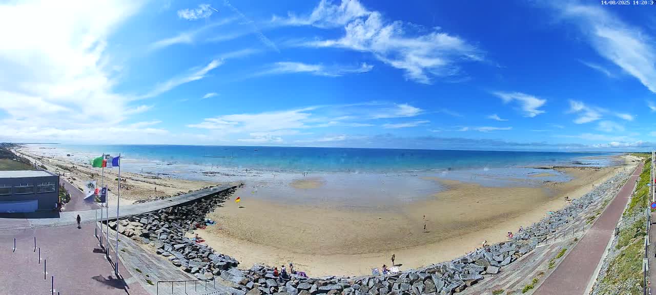 Pirou Plage Static Live Cam - Coutances, Manche, Normandie, France