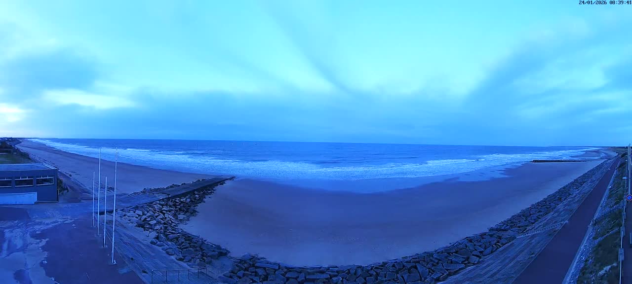 Pirou Plage Static Live Cam - Coutances, Manche, Normandie, France