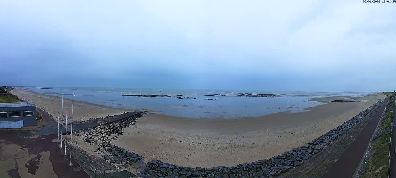 Pirou Plage Static Live Cam - Coutances, Manche, Normandie, France