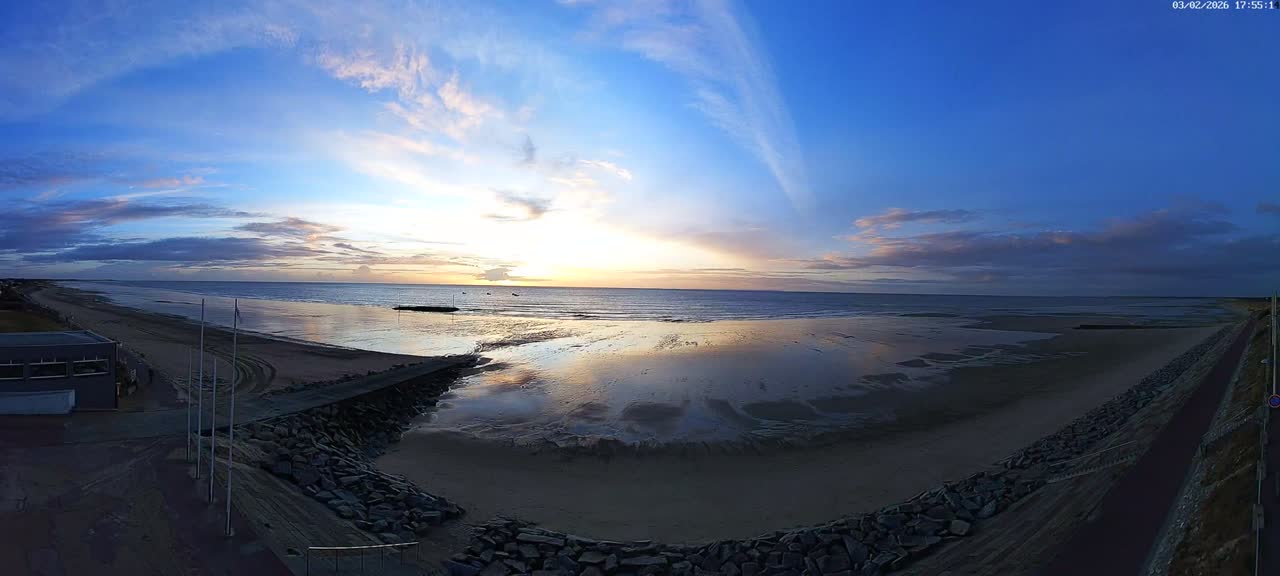 Pirou Plage Static Live Cam - Coutances, Manche, Normandie, France