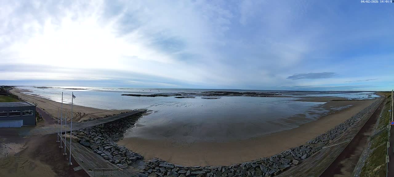 Pirou Plage Static Live Cam - Coutances, Manche, Normandie, France