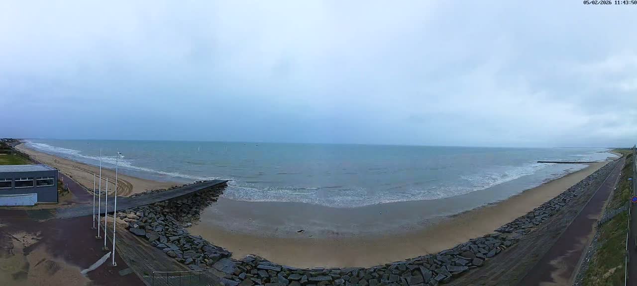 Pirou Plage Static Live Cam - Coutances, Manche, Normandie, France