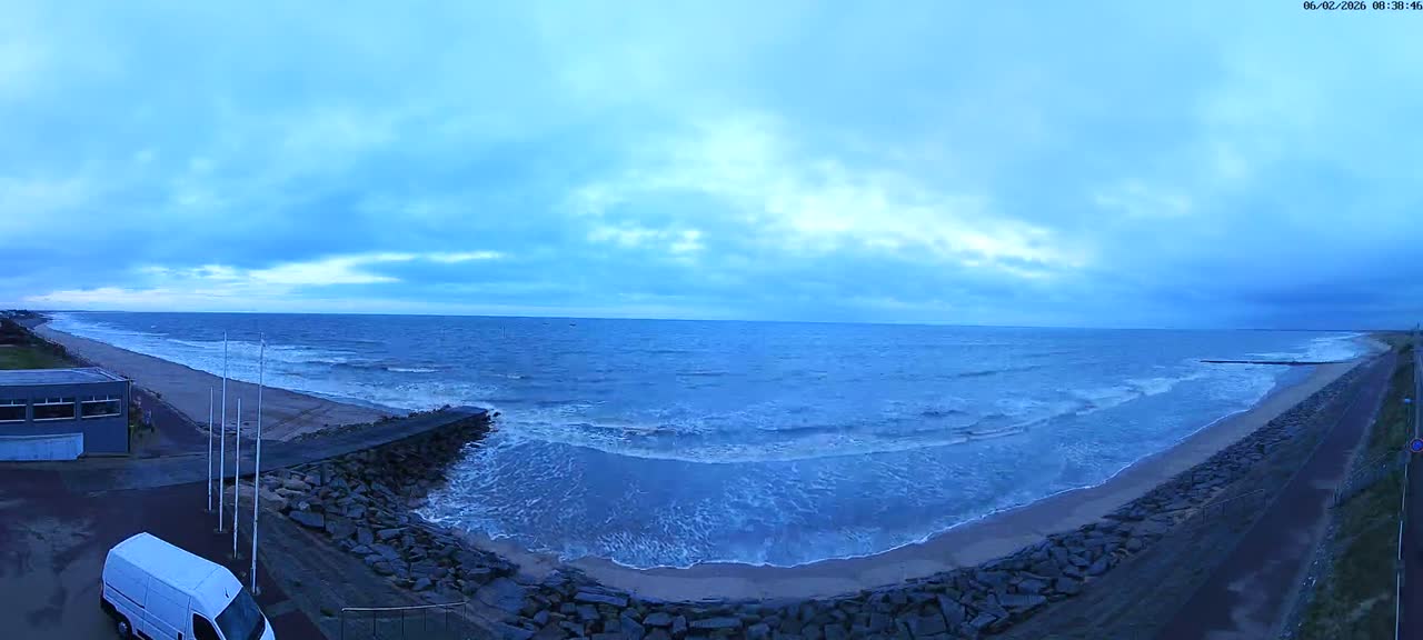 Pirou Plage Static Live Cam - Coutances, Manche, Normandie, France