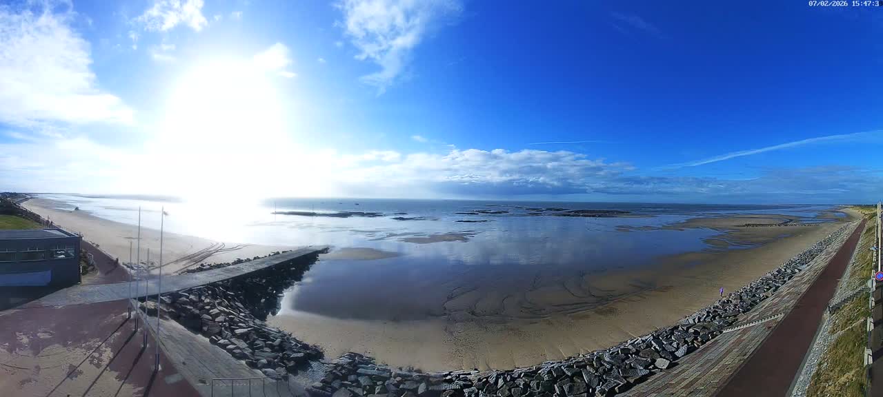 Pirou Plage Static Live Cam - Coutances, Manche, Normandie, France
