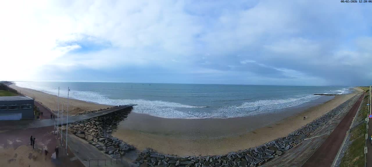 Pirou Plage Static Live Cam - Coutances, Manche, Normandie, France