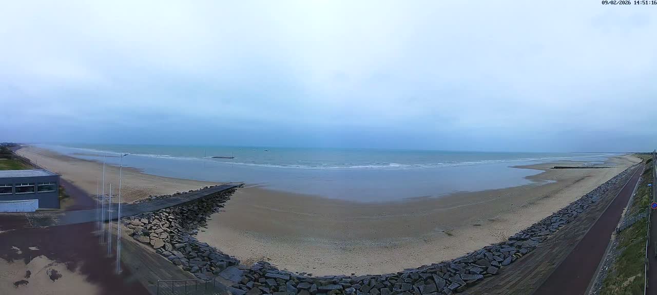 Pirou Plage Static Live Cam - Coutances, Manche, Normandie, France
