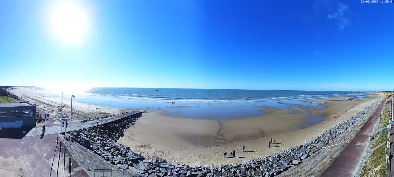 Pirou Plage Static Live Cam - Coutances, Manche, Normandie, France