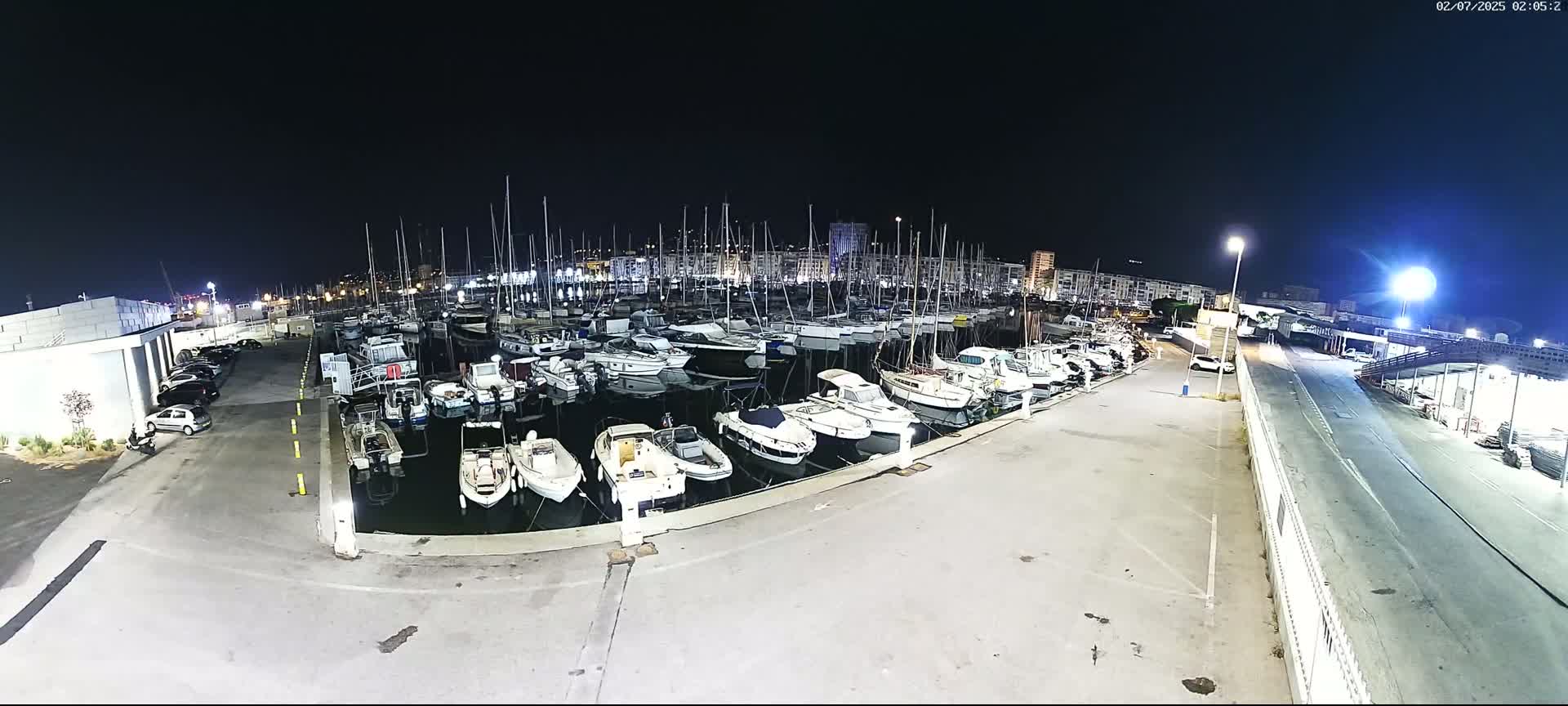 Toulon City & Port Vieille Darse Live Cam - Toulon, Var, Provence-Alpes-Côte d’Azur, France
