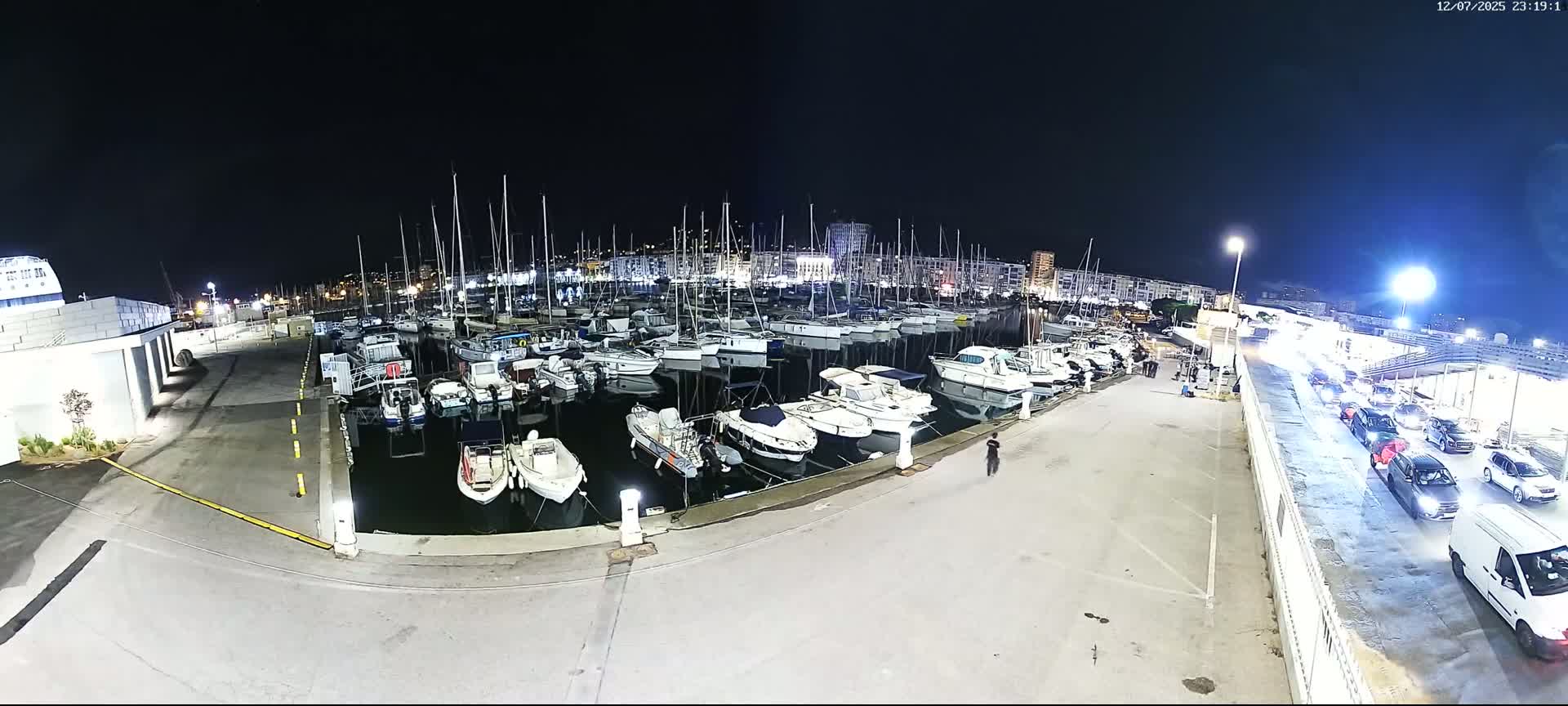 Toulon City & Port Vieille Darse Live Cam - Toulon, Var, Provence-Alpes-Côte d’Azur, France