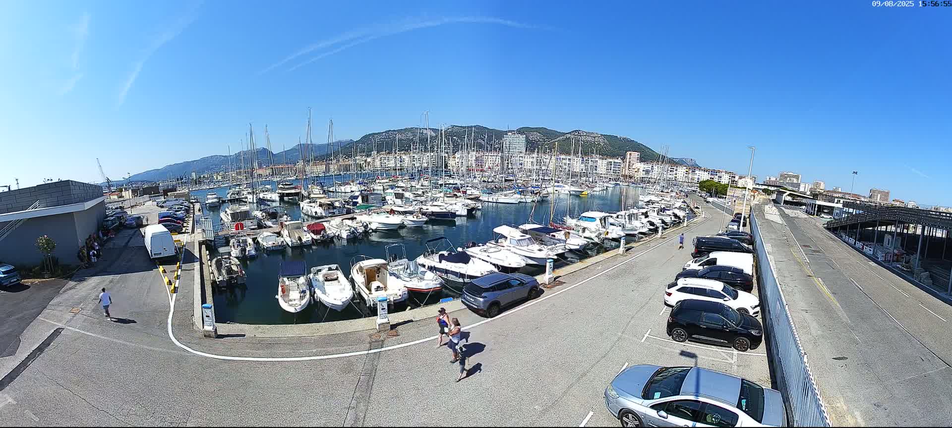 Toulon City & Port Vieille Darse Live Cam - Toulon, Var, Provence-Alpes-Côte d’Azur, France