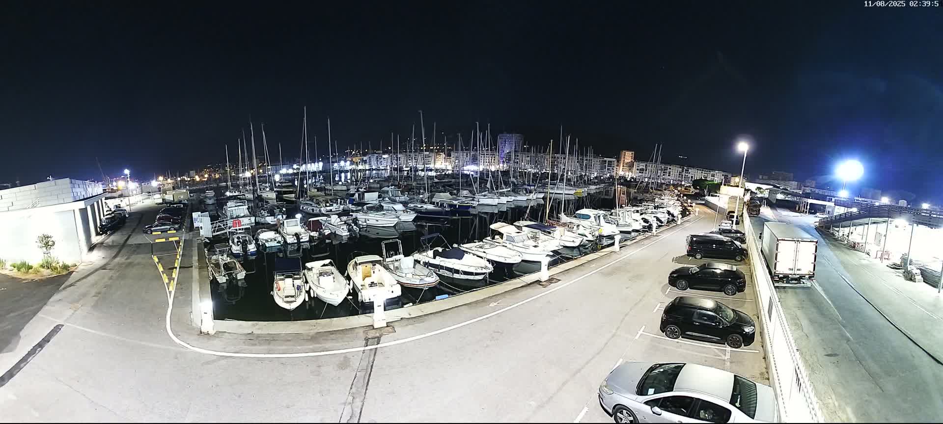 Toulon City & Port Vieille Darse Live Cam - Toulon, Var, Provence-Alpes-Côte d’Azur, France