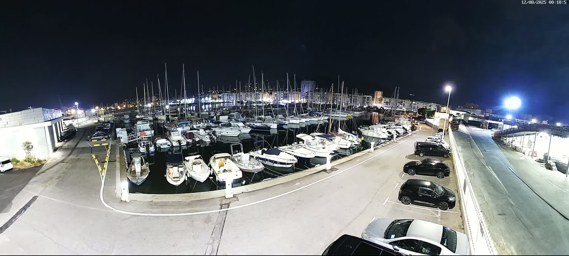 Toulon City & Port Vieille Darse Live Cam - Toulon, Var, Provence-Alpes-Côte d’Azur, France