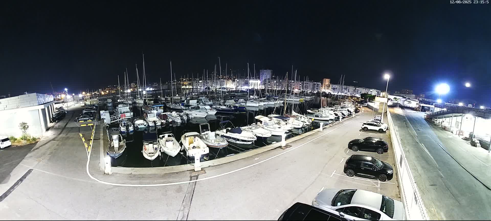 Toulon City & Port Vieille Darse Live Cam - Toulon, Var, Provence-Alpes-Côte d’Azur, France