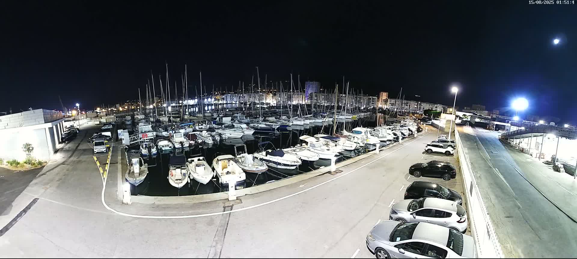 Toulon City & Port Vieille Darse Live Cam - Toulon, Var, Provence-Alpes-Côte d’Azur, France