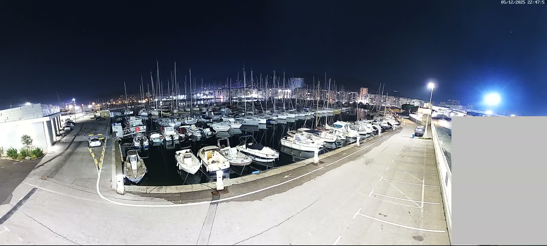 Toulon City & Port Vieille Darse Live Cam - Toulon, Var, Provence-Alpes-Côte d’Azur, France