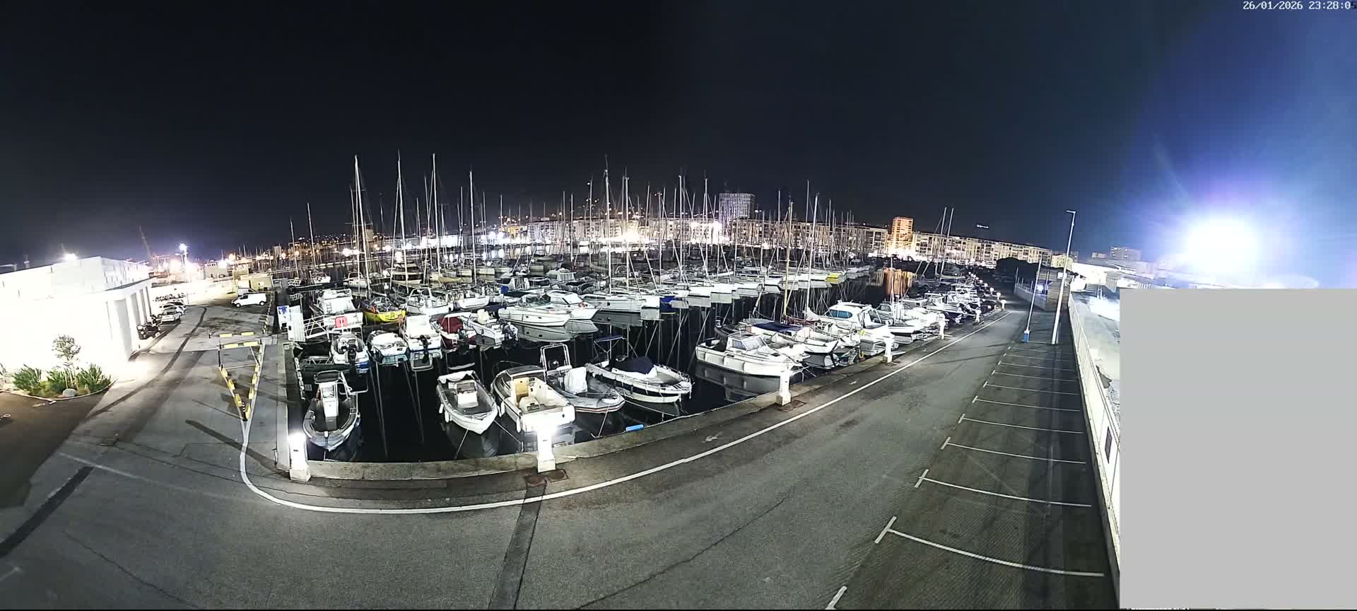 Toulon City & Port Vieille Darse Live Cam - Toulon, Var, Provence-Alpes-Côte d’Azur, France