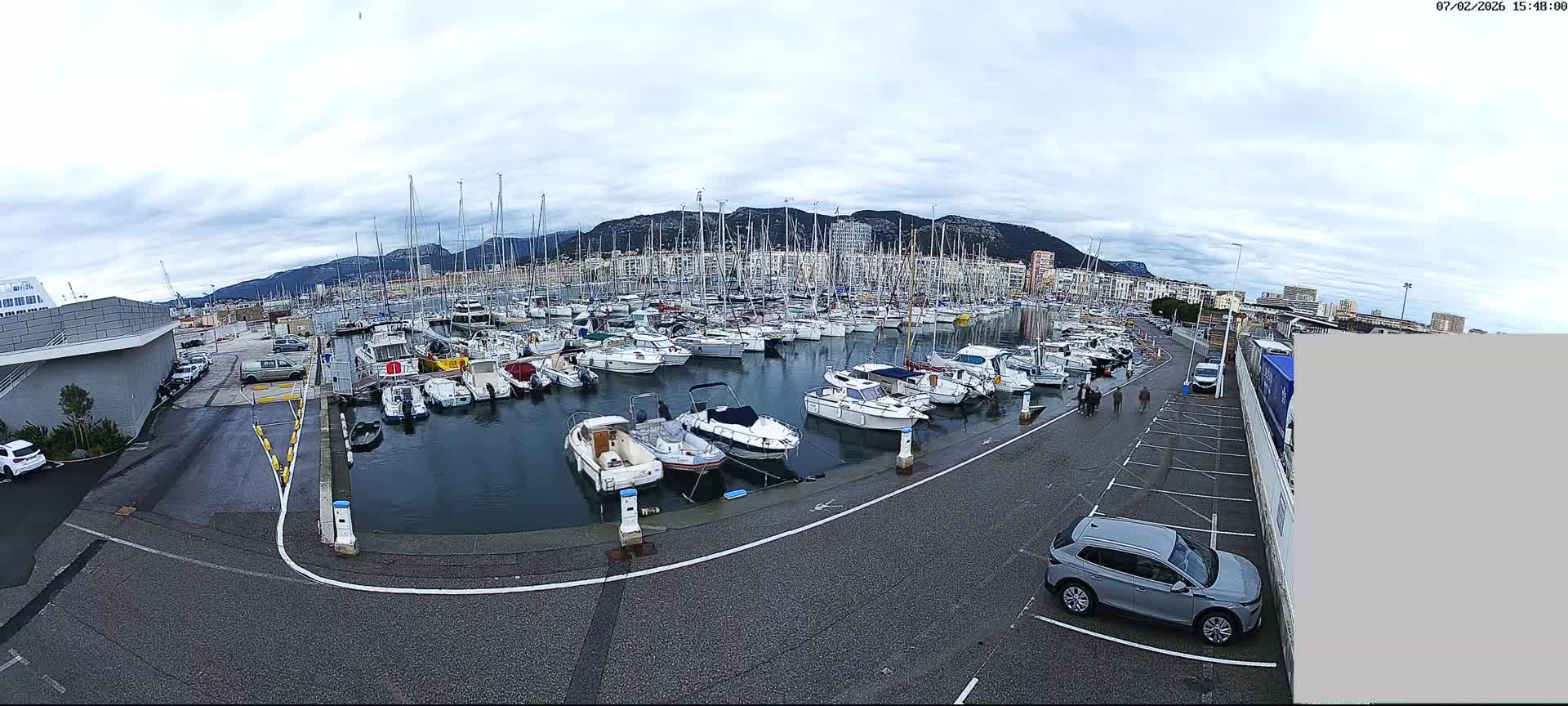 Toulon City & Port Vieille Darse Live Cam - Toulon, Var, Provence-Alpes-Côte d’Azur, France