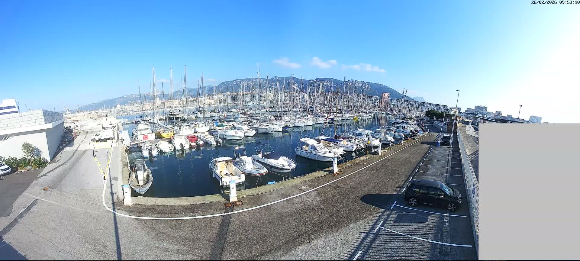 Toulon City & Port Vieille Darse Live Cam - Toulon, Var, Provence-Alpes-Côte d’Azur, France