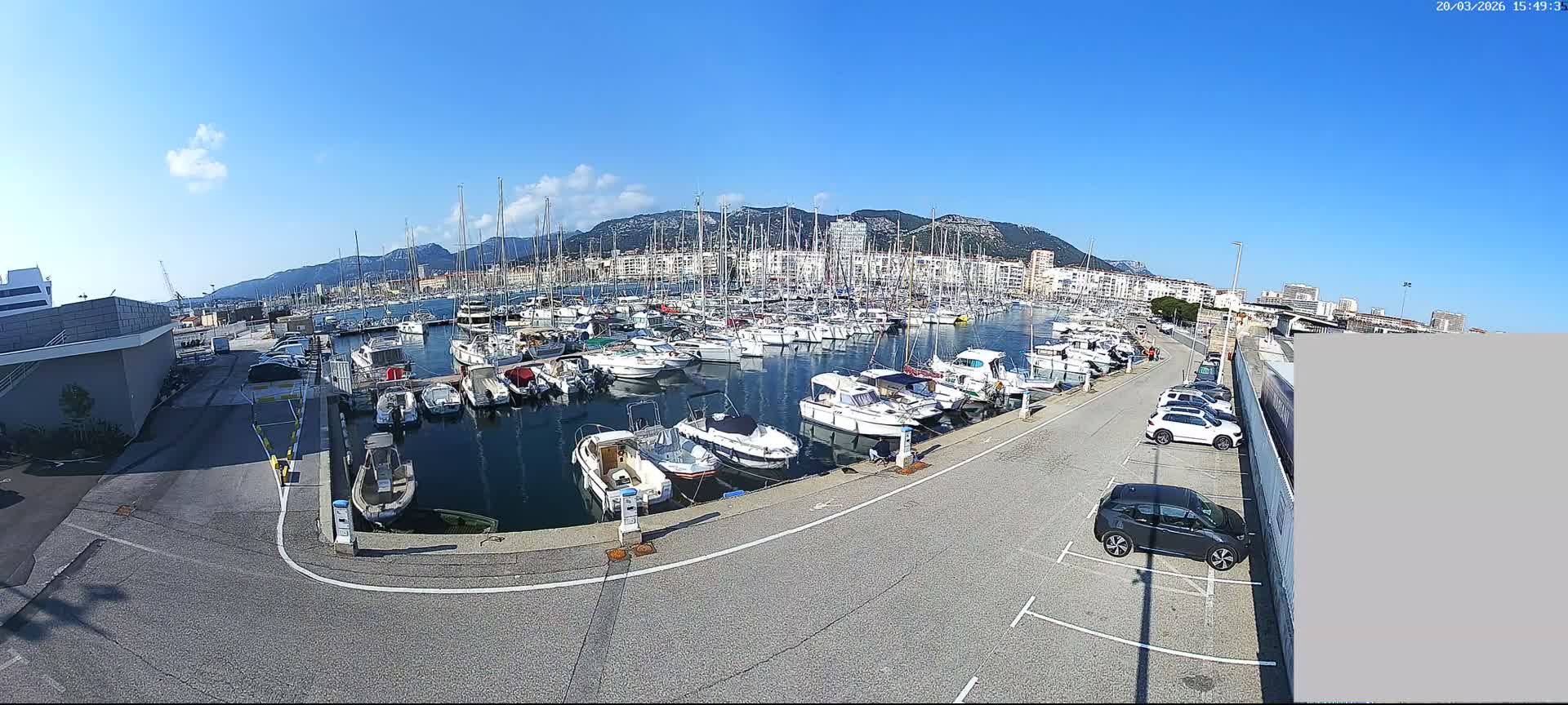 Toulon City & Port Vieille Darse Live Cam - Toulon, Var, Provence-Alpes-Côte d’Azur, France