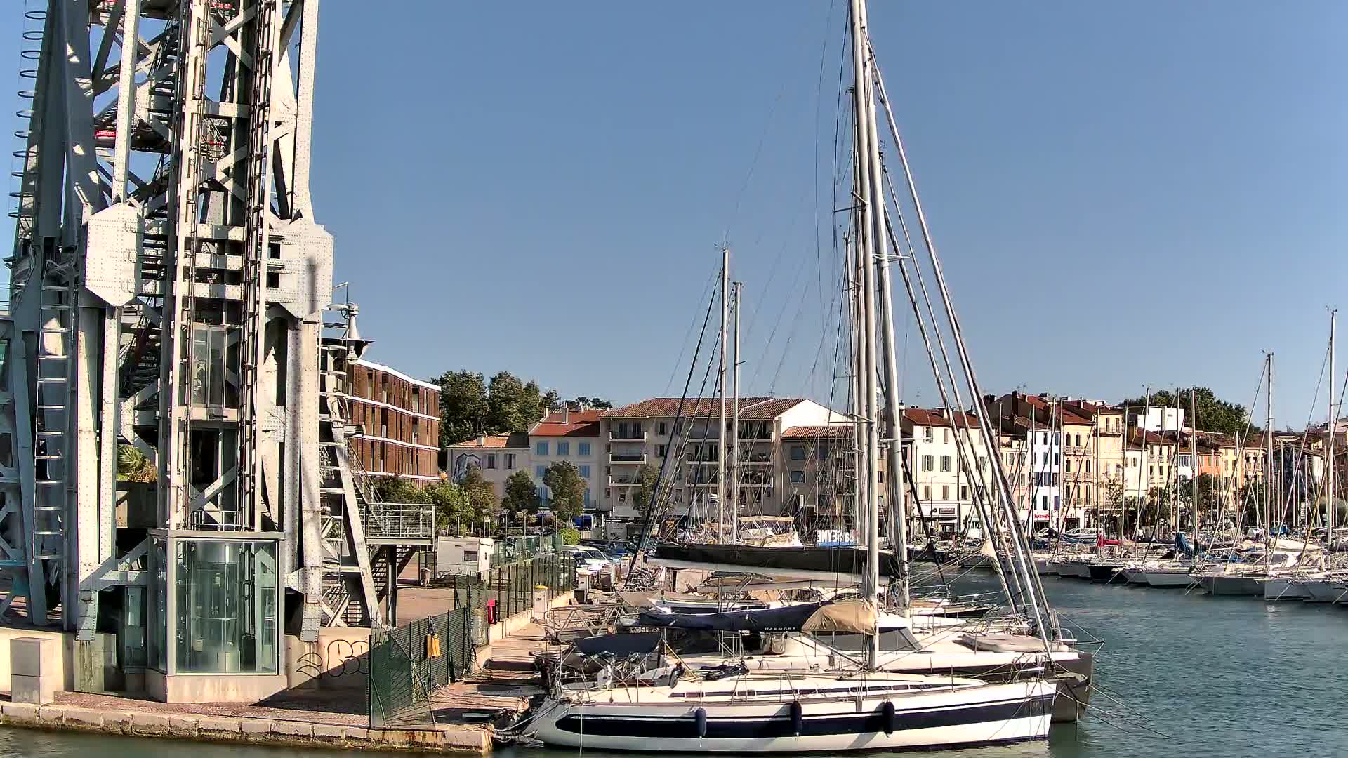 La Seyne-Sur-Mer & Toulon City View from La Seyne- Sur-Mer Port Live Cam - Toulon, Var, Provence-Alpes-Côte d’Azur, France