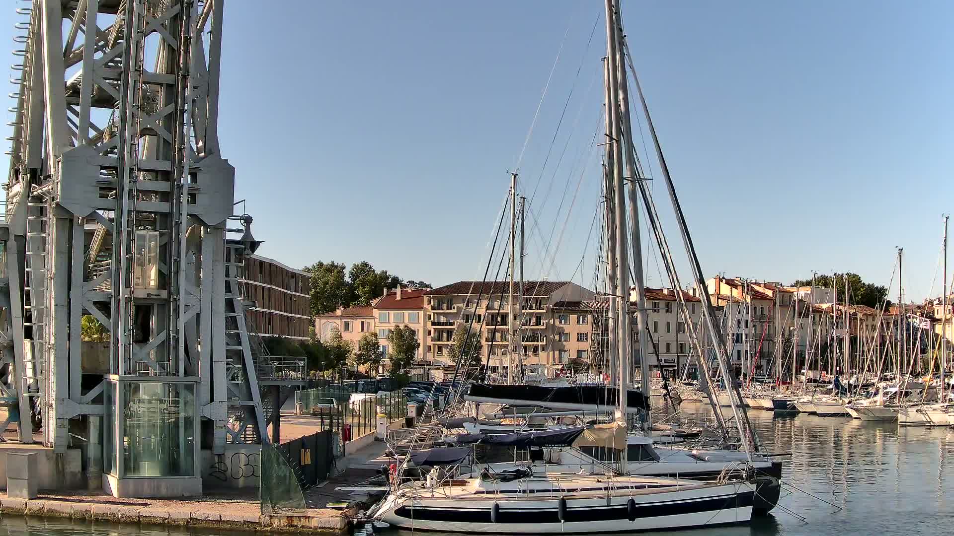 La Seyne-Sur-Mer & Toulon City View from La Seyne- Sur-Mer Port Live Cam - Toulon, Var, Provence-Alpes-Côte d’Azur, France