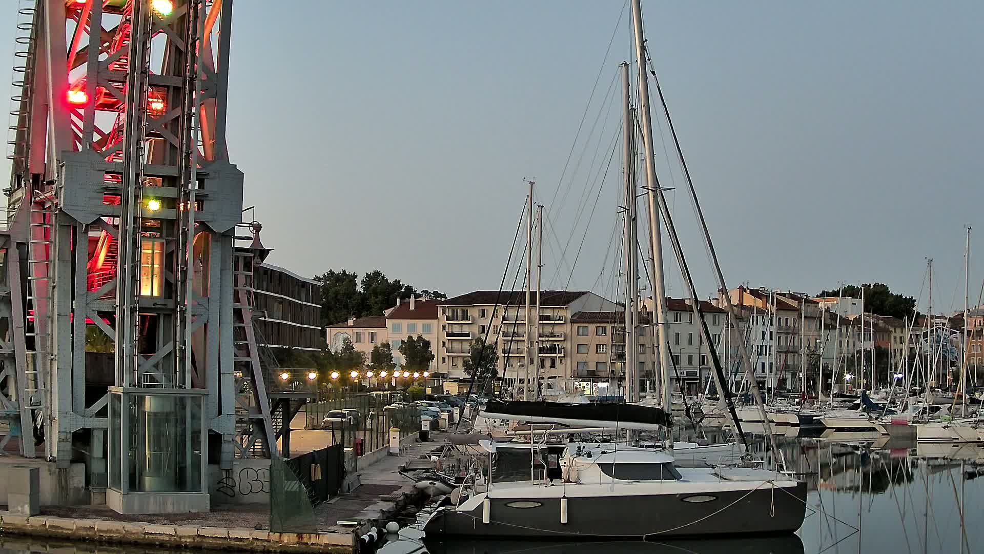 La Seyne-Sur-Mer & Toulon City View from La Seyne- Sur-Mer Port Live Cam - Toulon, Var, Provence-Alpes-Côte d’Azur, France