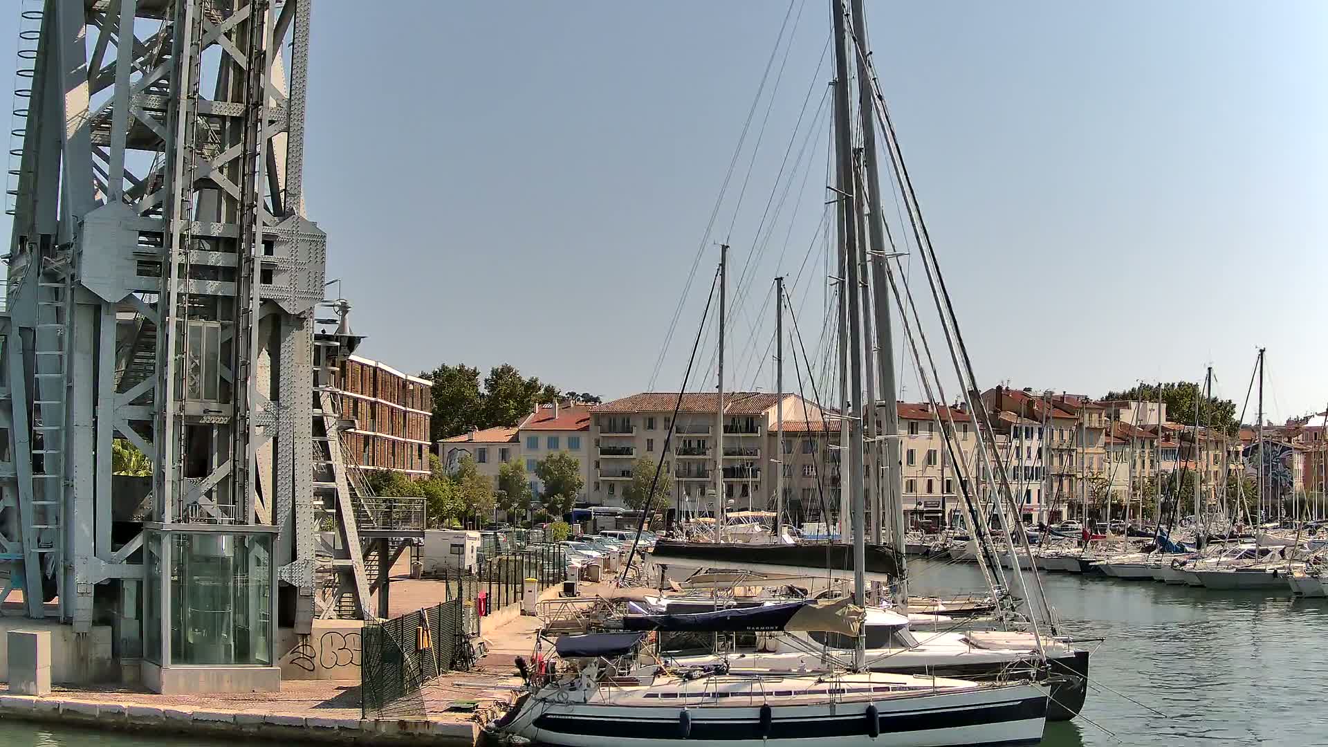 La Seyne-Sur-Mer & Toulon City View from La Seyne- Sur-Mer Port Live Cam - Toulon, Var, Provence-Alpes-Côte d’Azur, France