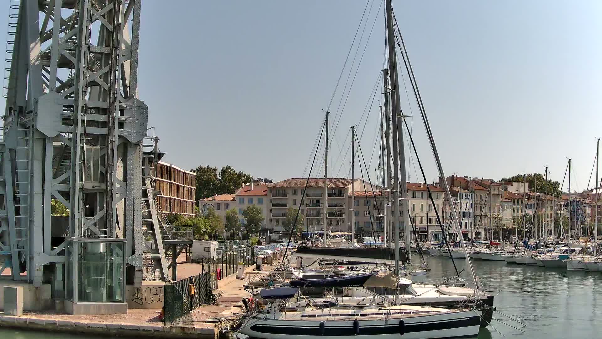 La Seyne-Sur-Mer & Toulon City View from La Seyne- Sur-Mer Port Live Cam - Toulon, Var, Provence-Alpes-Côte d’Azur, France