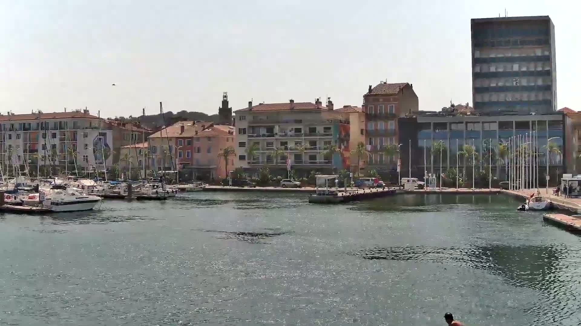 La Seyne-Sur-Mer & Toulon City View from La Seyne- Sur-Mer Port Live Cam - Toulon, Var, Provence-Alpes-Côte d’Azur, France