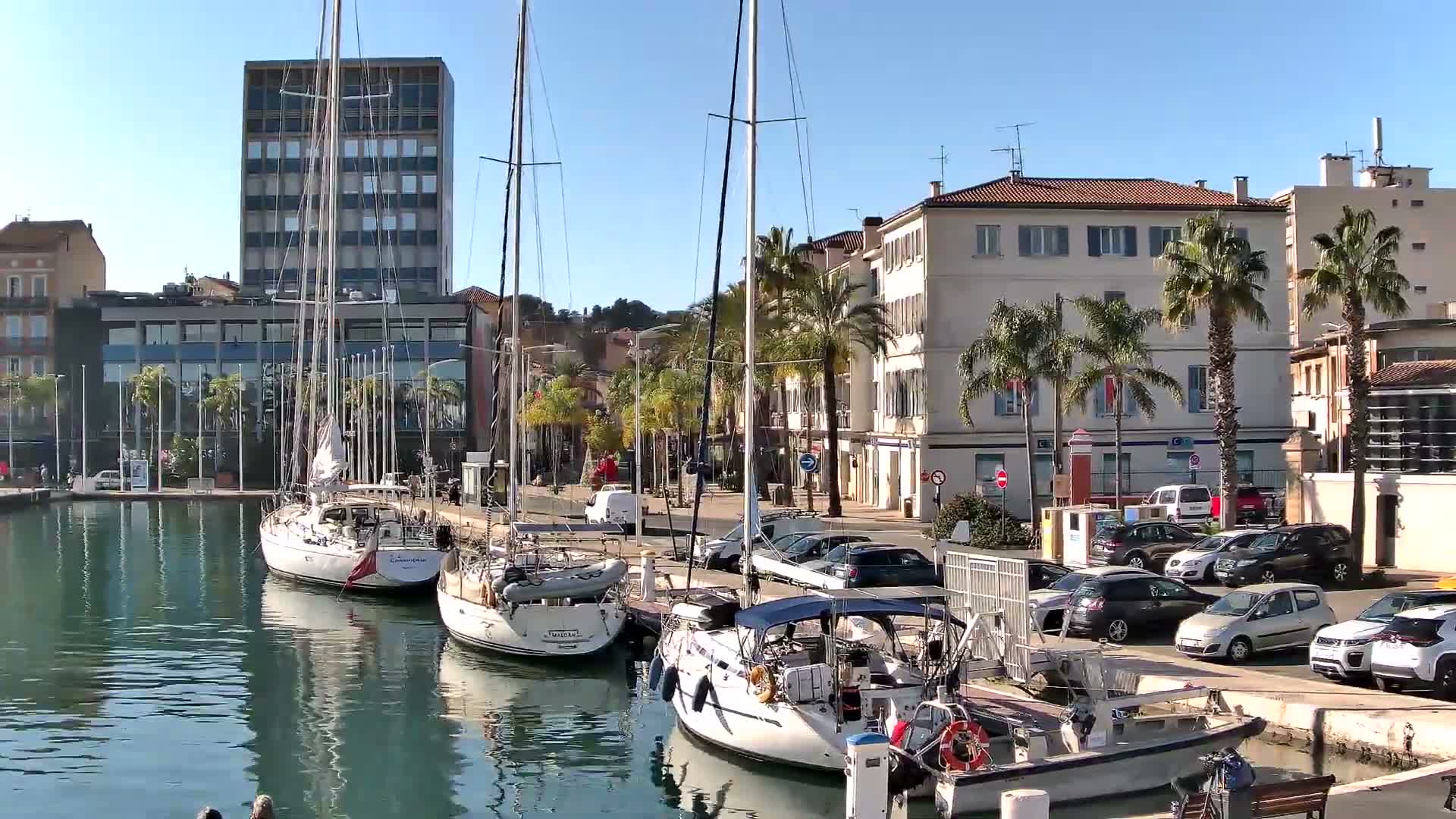 La Seyne-Sur-Mer & Toulon City View from La Seyne- Sur-Mer Port Live Cam - Toulon, Var, Provence-Alpes-Côte d’Azur, France