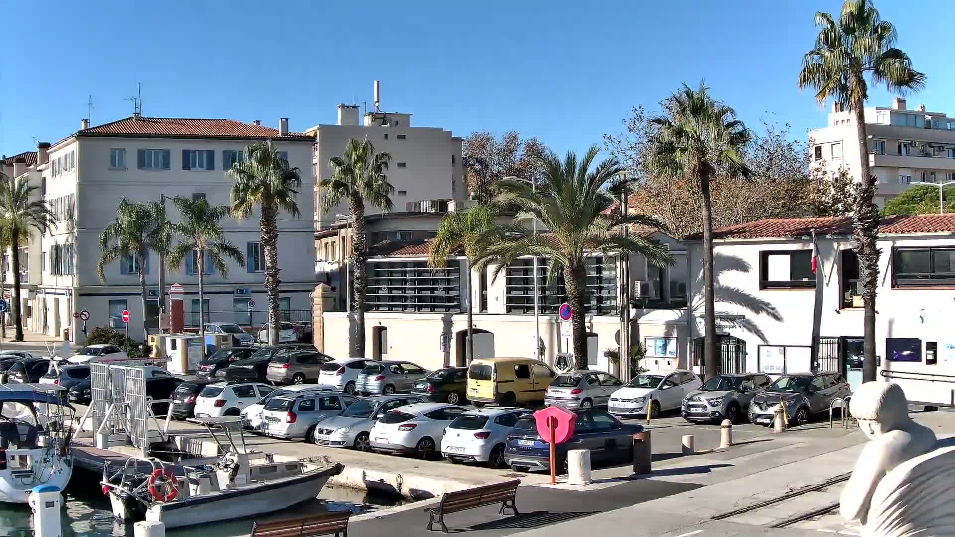 La Seyne-Sur-Mer & Toulon City View from La Seyne- Sur-Mer Port Live Cam - Toulon, Var, Provence-Alpes-Côte d’Azur, France