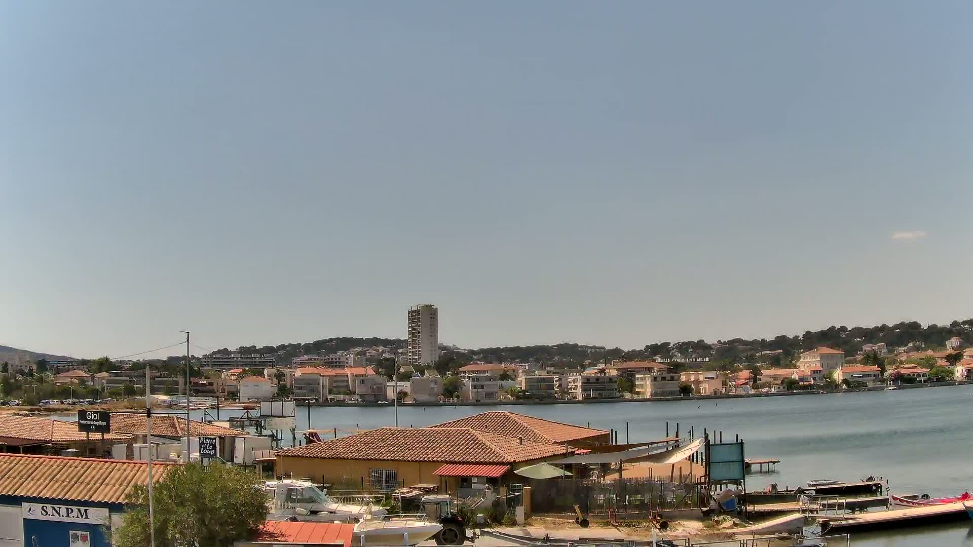 La Seyne-Sur-Mer & Toulon City View from Port du Lazaret View Live Cam - Toulon, Var, Provence-Alpes-Côte d’Azur, France
