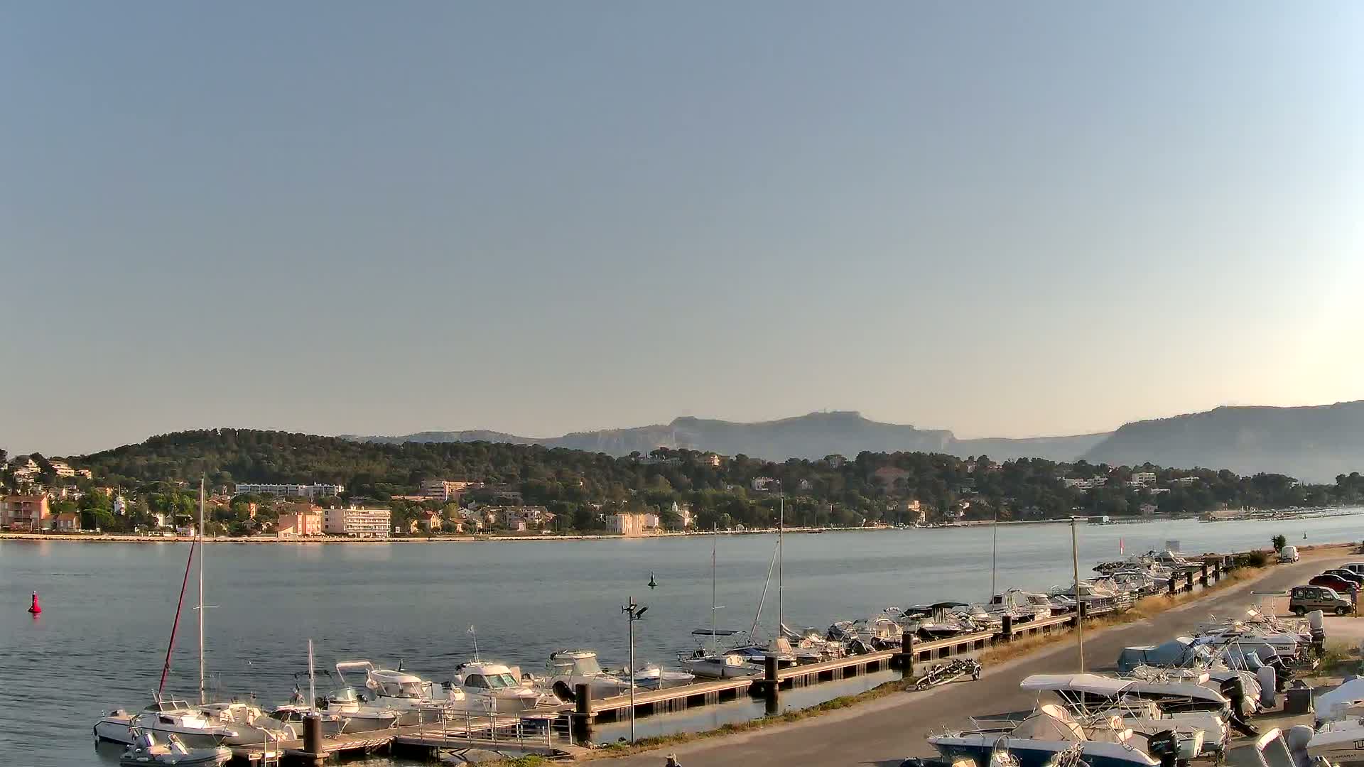 La Seyne-Sur-Mer & Toulon City View from Port du Lazaret View Live Cam - Toulon, Var, Provence-Alpes-Côte d’Azur, France