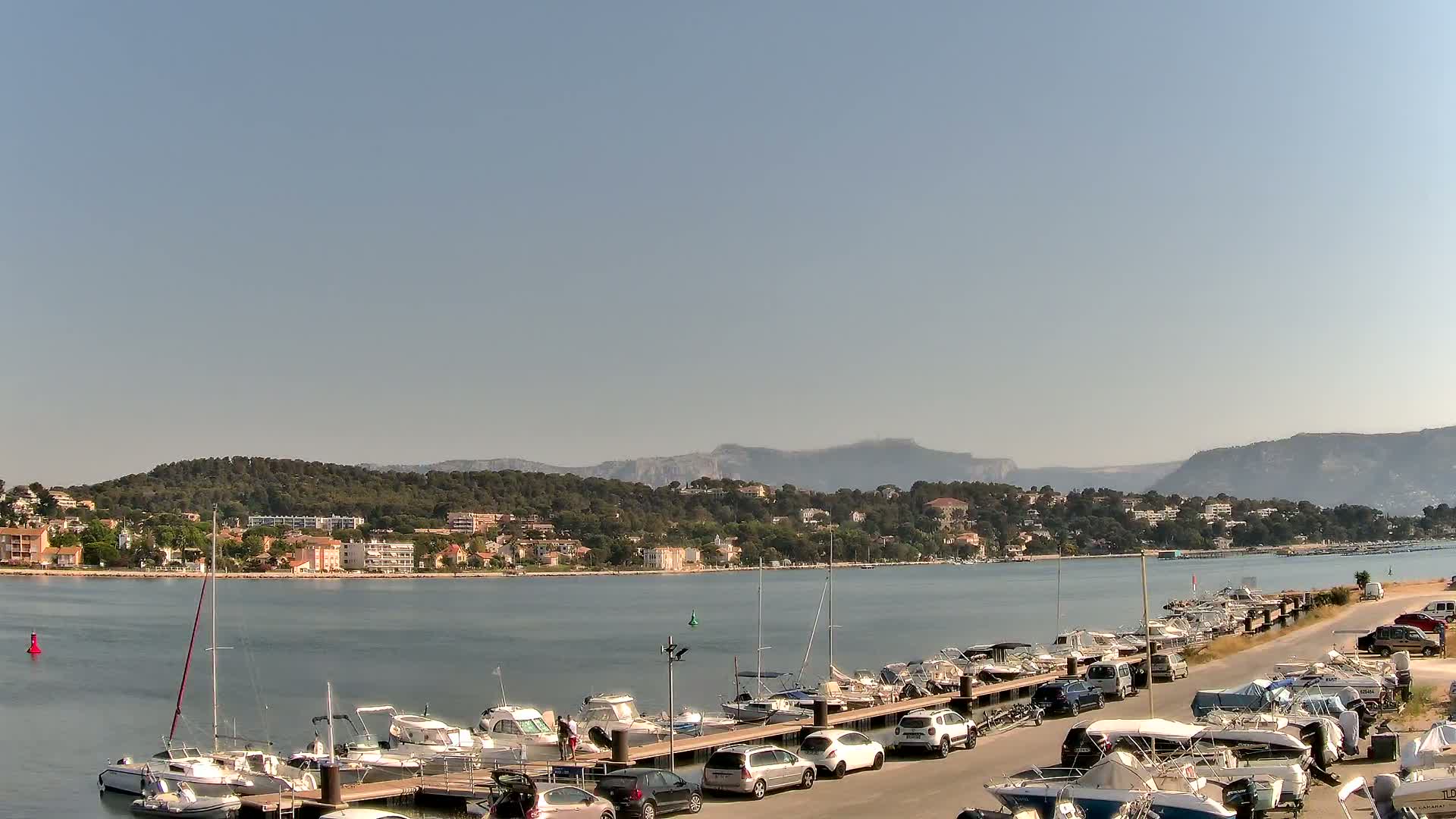 La Seyne-Sur-Mer & Toulon City View from Port du Lazaret View Live Cam - Toulon, Var, Provence-Alpes-Côte d’Azur, France