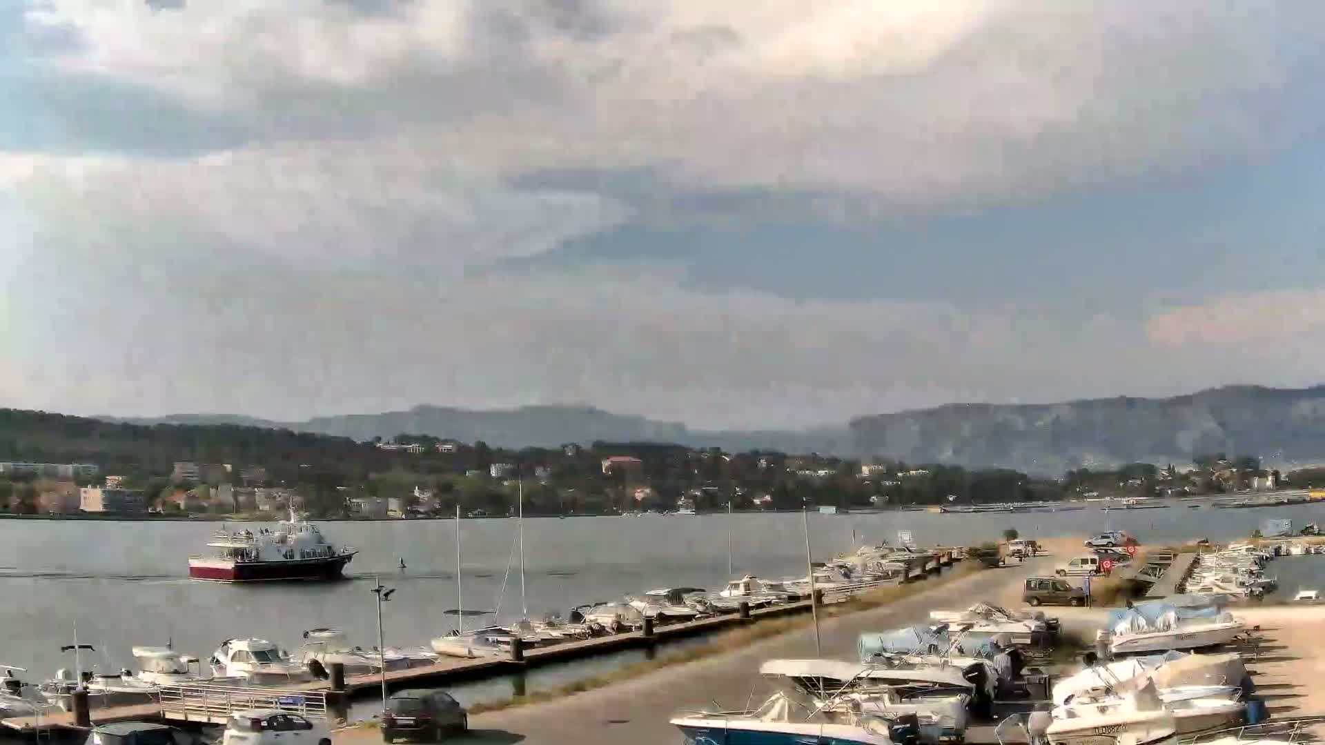 La Seyne-Sur-Mer & Toulon City View from Port du Lazaret View Live Cam - Toulon, Var, Provence-Alpes-Côte d’Azur, France