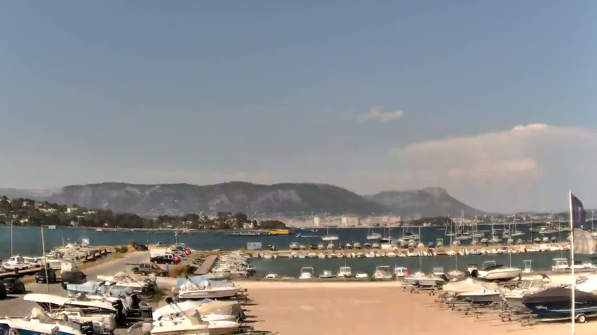 La Seyne-Sur-Mer & Toulon City View from Port du Lazaret View Live Cam - Toulon, Var, Provence-Alpes-Côte d’Azur, France