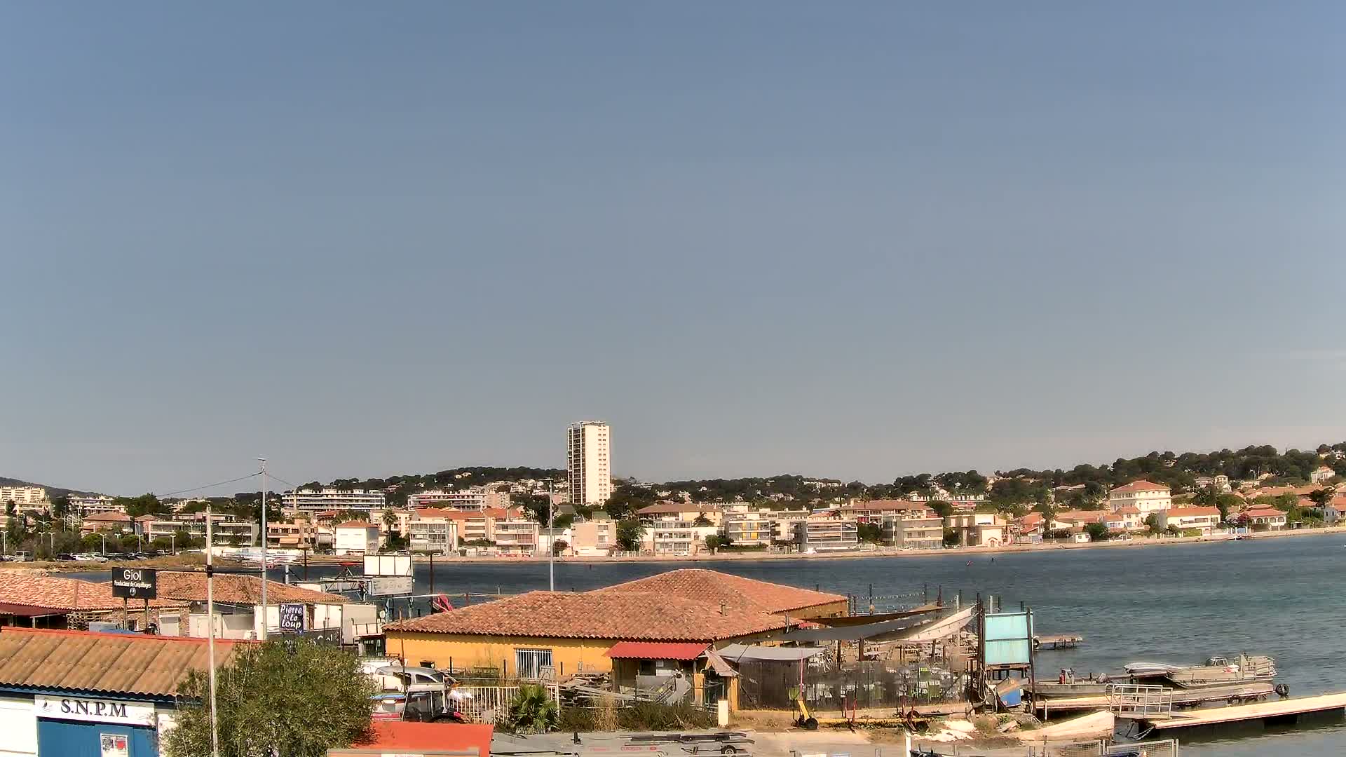 La Seyne-Sur-Mer & Toulon City View from Port du Lazaret View Live Cam - Toulon, Var, Provence-Alpes-Côte d’Azur, France