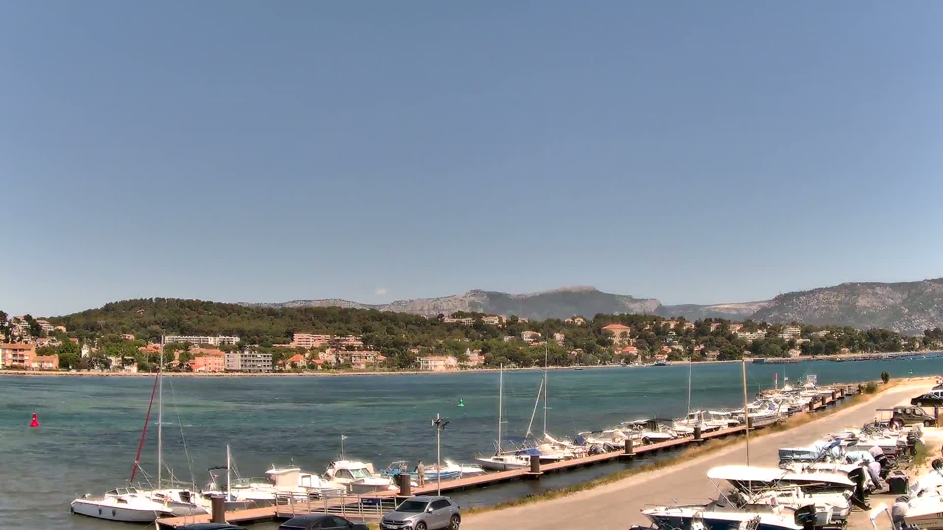La Seyne-Sur-Mer & Toulon City View from Port du Lazaret View Live Cam - Toulon, Var, Provence-Alpes-Côte d’Azur, France