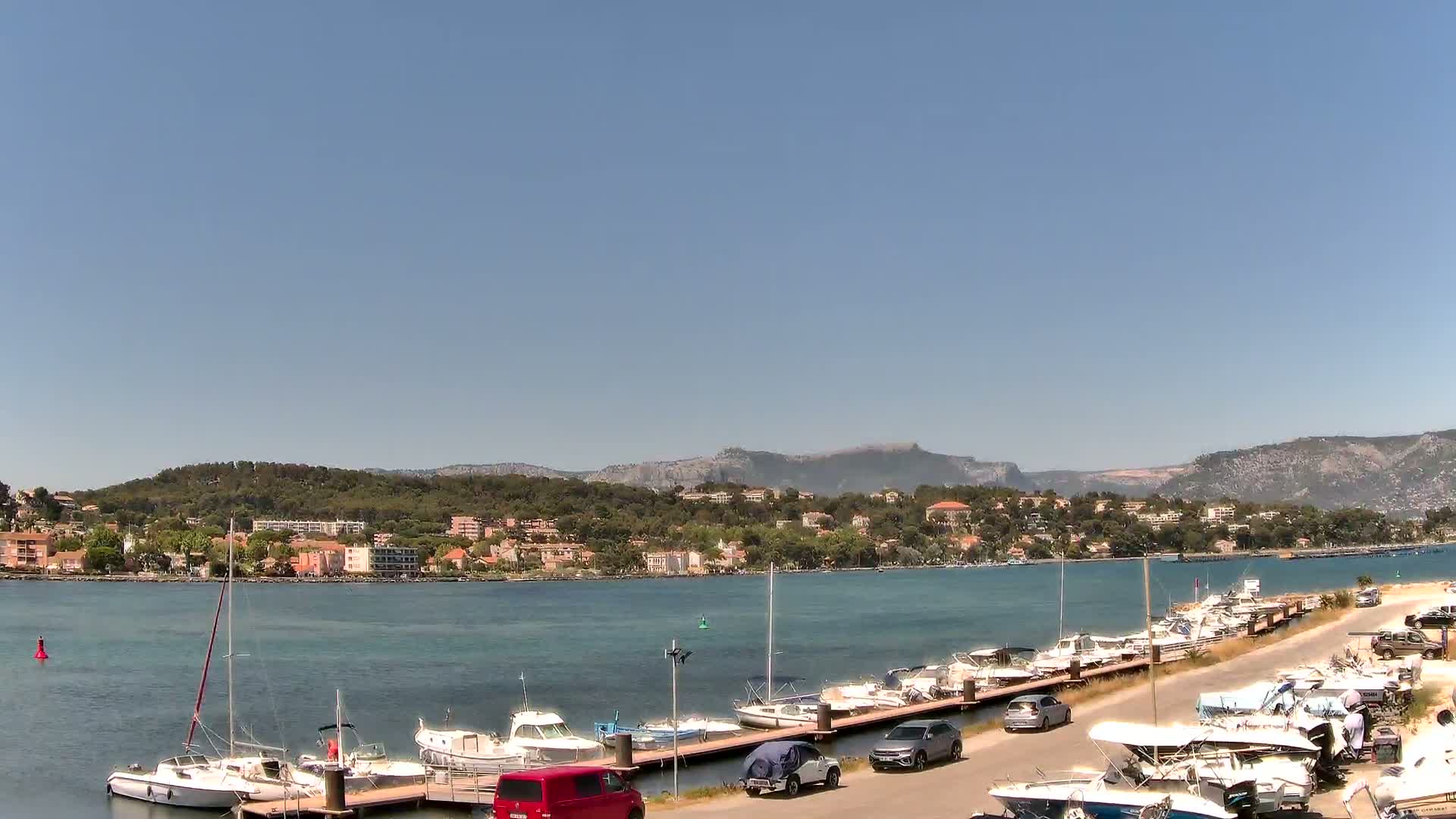 La Seyne-Sur-Mer & Toulon City View from Port du Lazaret View Live Cam - Toulon, Var, Provence-Alpes-Côte d’Azur, France