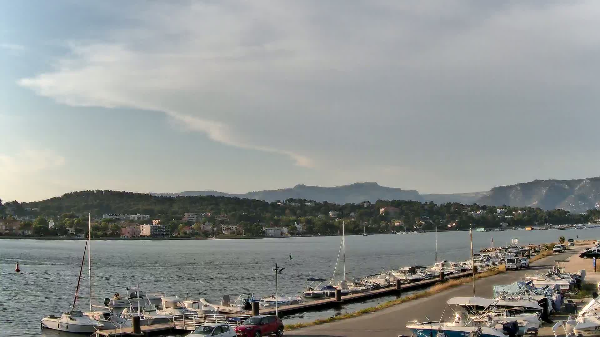 La Seyne-Sur-Mer & Toulon City View from Port du Lazaret View Live Cam - Toulon, Var, Provence-Alpes-Côte d’Azur, France
