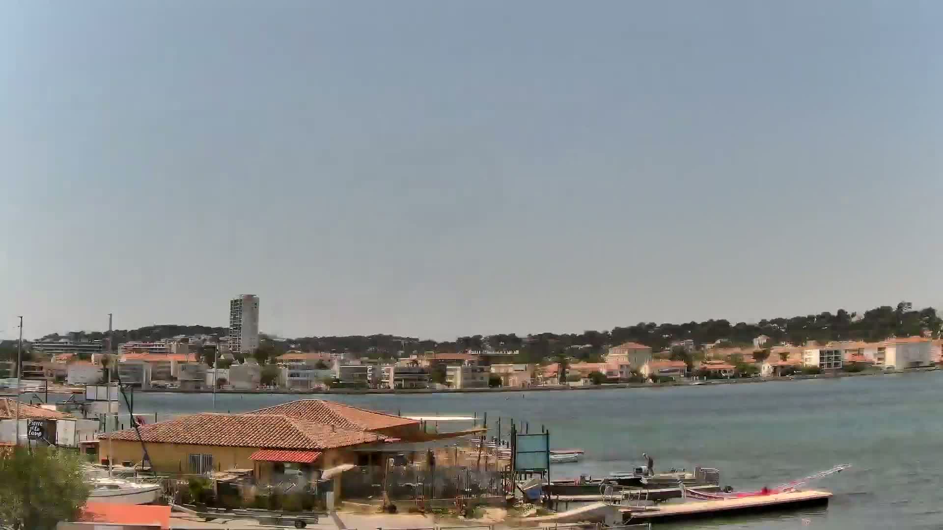La Seyne-Sur-Mer & Toulon City View from Port du Lazaret View Live Cam - Toulon, Var, Provence-Alpes-Côte d’Azur, France