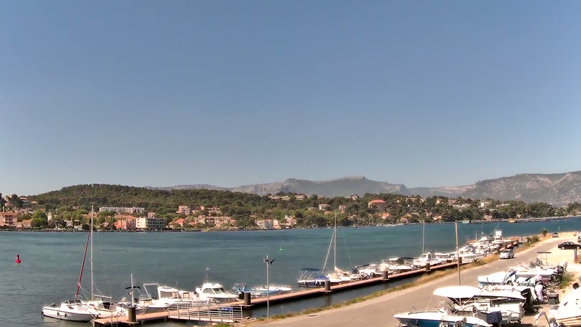 La Seyne-Sur-Mer & Toulon City View from Port du Lazaret View Live Cam - Toulon, Var, Provence-Alpes-Côte d’Azur, France