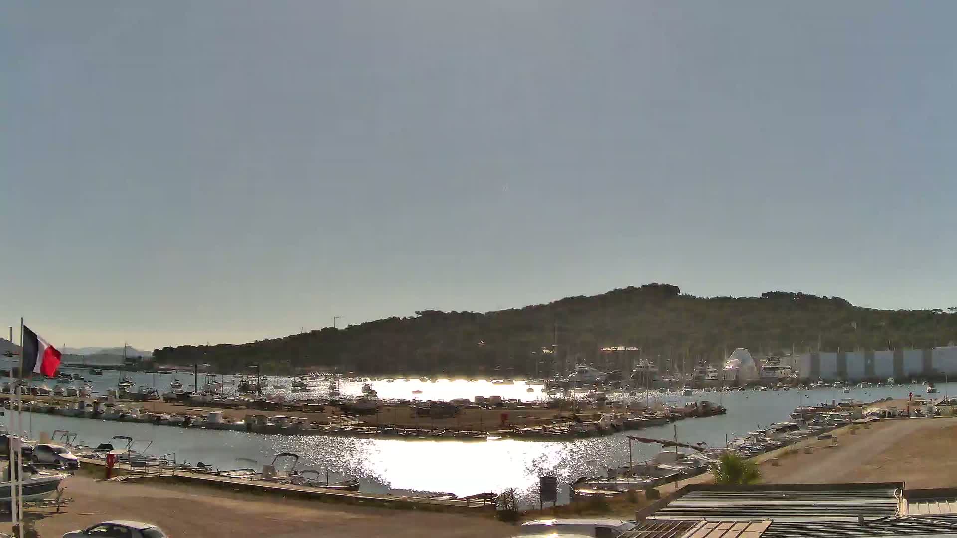 La Seyne-Sur-Mer & Toulon City View from Port du Lazaret View Live Cam - Toulon, Var, Provence-Alpes-Côte d’Azur, France