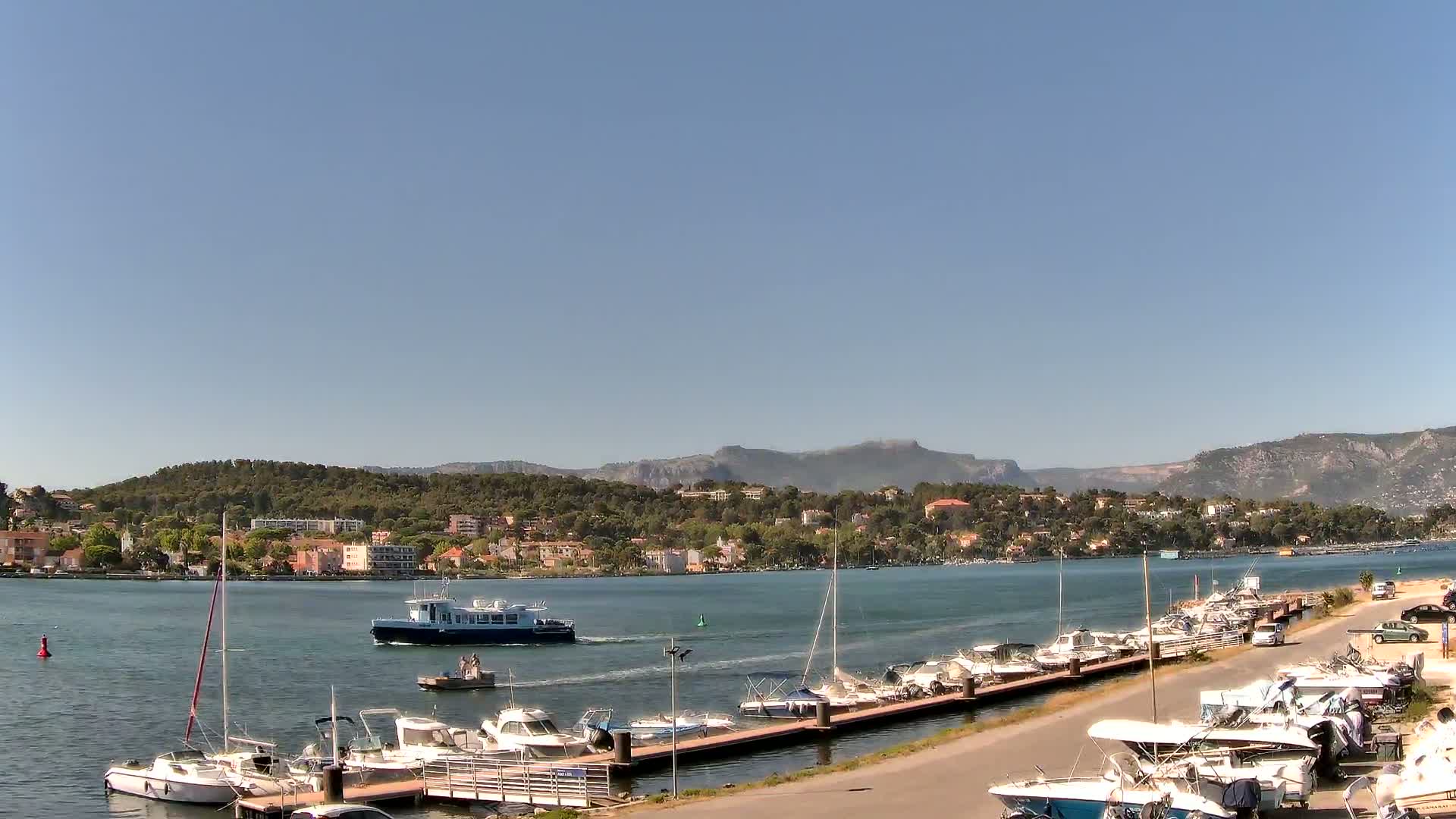La Seyne-Sur-Mer & Toulon City View from Port du Lazaret View Live Cam - Toulon, Var, Provence-Alpes-Côte d’Azur, France
