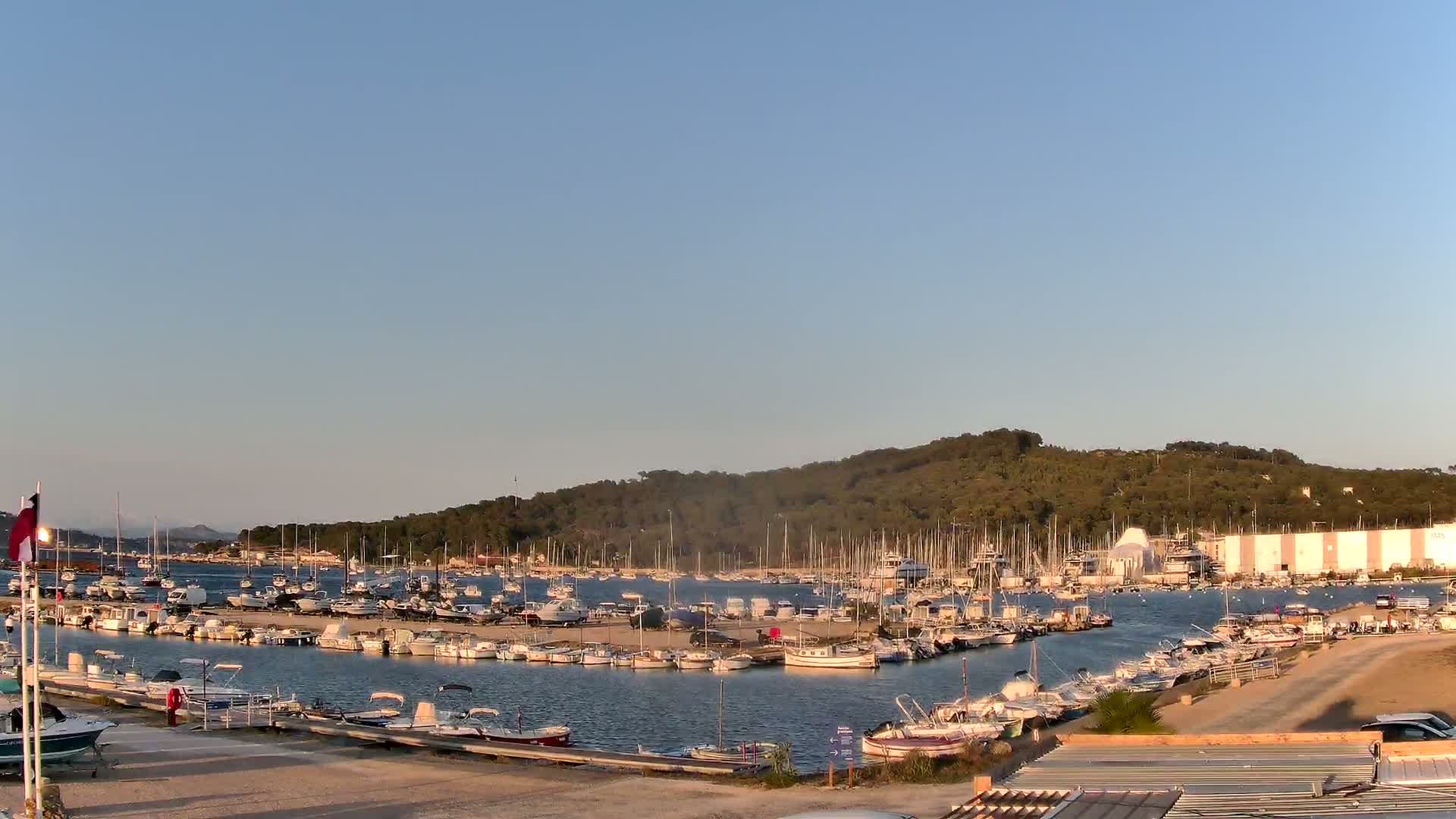 La Seyne-Sur-Mer & Toulon City View from Port du Lazaret View Live Cam - Toulon, Var, Provence-Alpes-Côte d’Azur, France