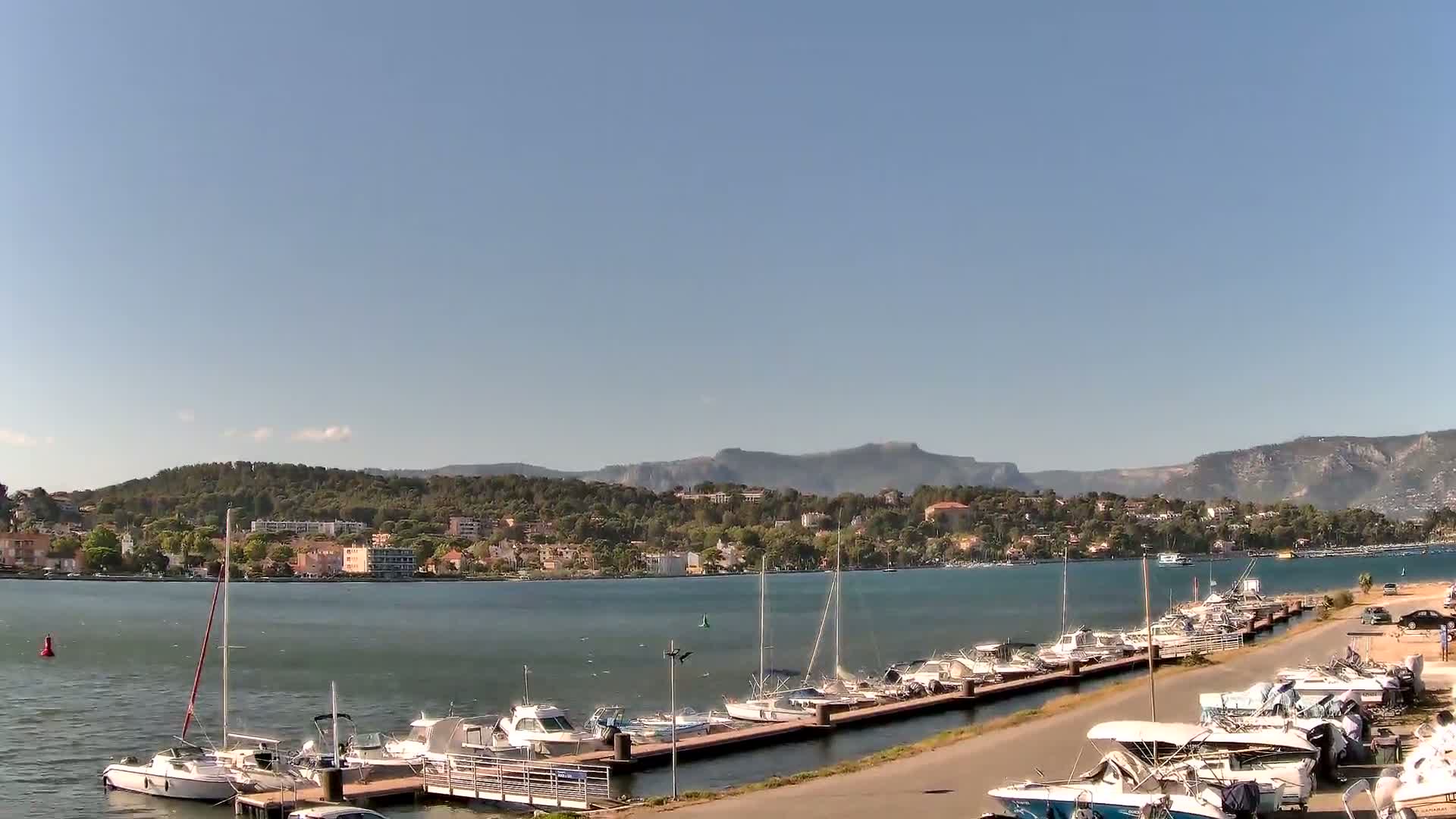 La Seyne-Sur-Mer & Toulon City View from Port du Lazaret View Live Cam - Toulon, Var, Provence-Alpes-Côte d’Azur, France