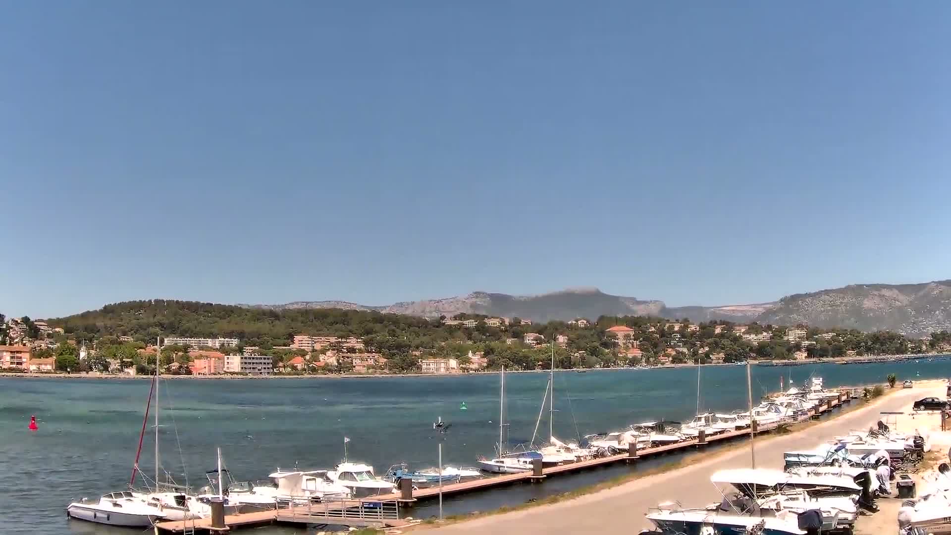 La Seyne-Sur-Mer & Toulon City View from Port du Lazaret View Live Cam - Toulon, Var, Provence-Alpes-Côte d’Azur, France