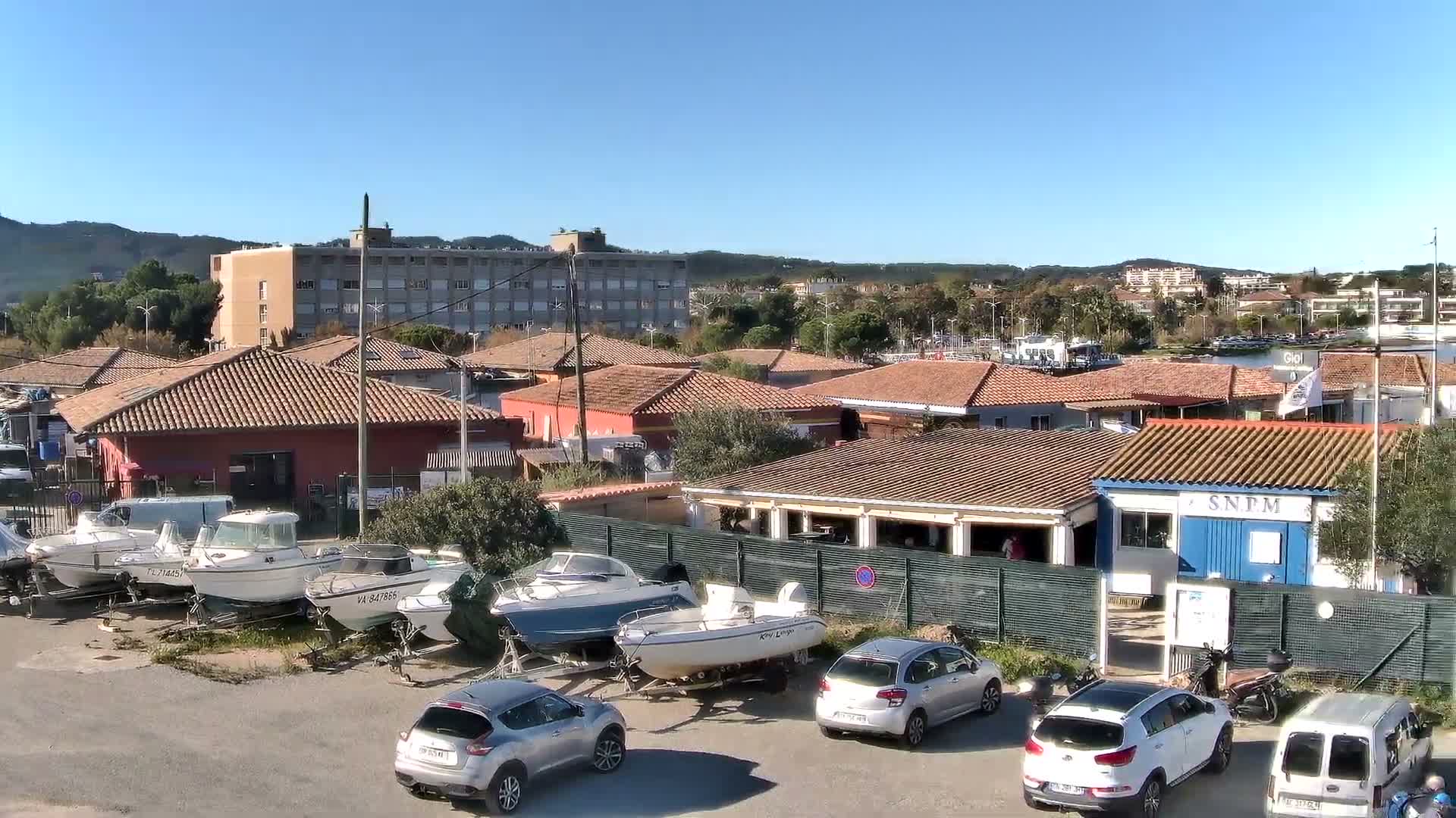 La Seyne-Sur-Mer & Toulon City View from Port du Lazaret View Live Cam - Toulon, Var, Provence-Alpes-Côte d’Azur, France