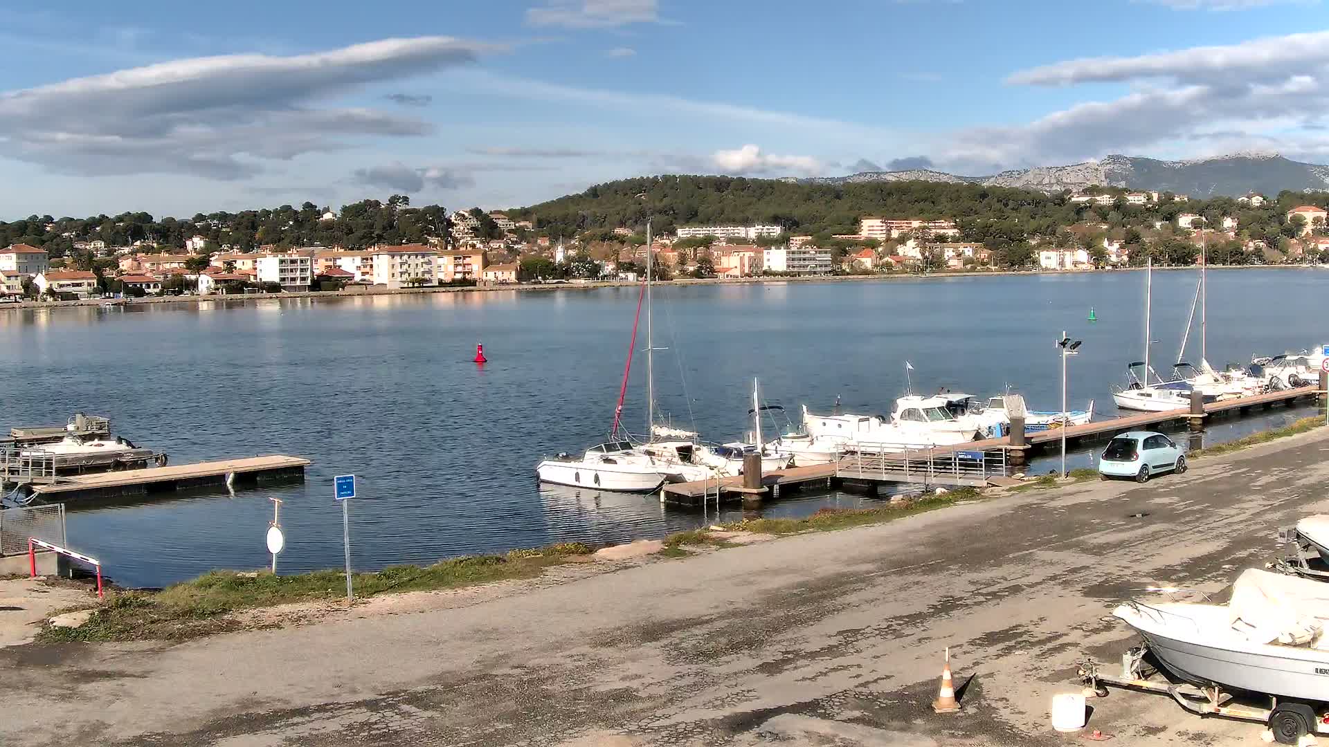 La Seyne-Sur-Mer & Toulon City View from Port du Lazaret View Live Cam - Toulon, Var, Provence-Alpes-Côte d’Azur, France