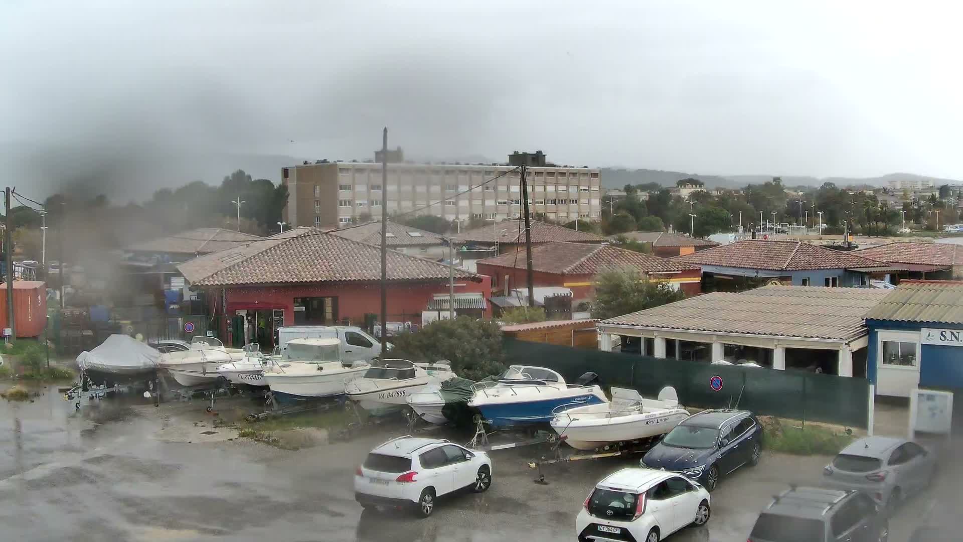 La Seyne-Sur-Mer & Toulon City View from Port du Lazaret View Live Cam - Toulon, Var, Provence-Alpes-Côte d’Azur, France